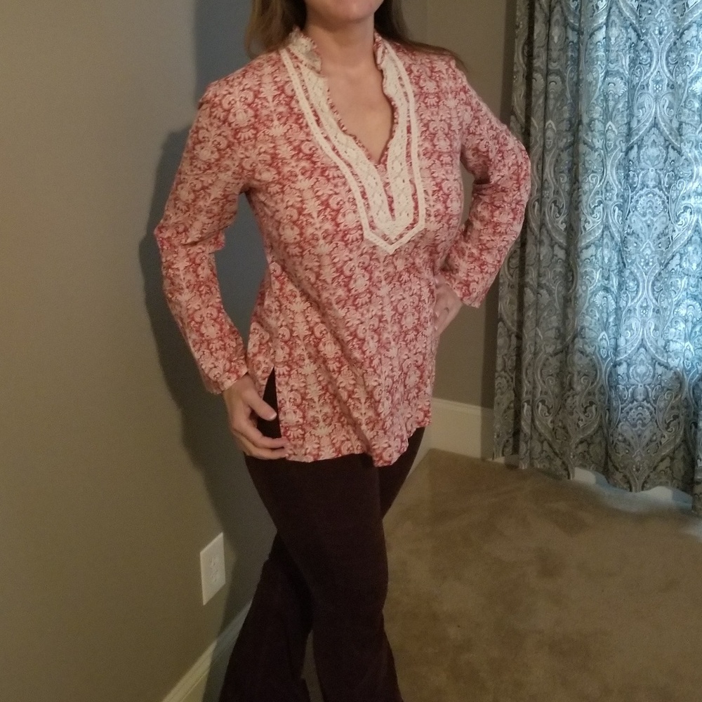 Ladies peasant top. Peck & Peck Weekend.